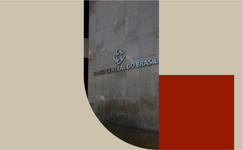 Imagem com recorte da entrada do Banco Central do Brasil. Artigo sobre CBDC.