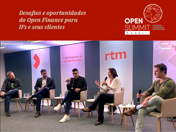 Imagem do painel: "Desafios e oportunidades do Open Finance para IFs e seus clientes"